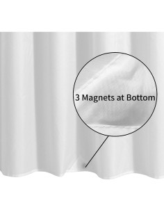 Cortina de Ducha Impermeable ALYVIA SPRING 72x72 cm Blanca 2