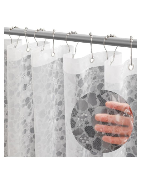 Cortina de Ducha Ga-Geetopia EVA Transparente 3D 180x180 cm