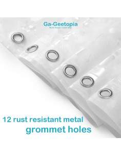 Cortina de Ducha Ga-Geetopia EVA Transparente 3D 180x180 cm 2