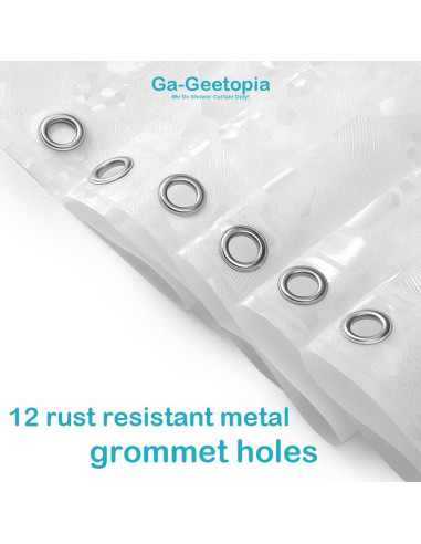 Cortina de Ducha Ga-Geetopia EVA Transparente 3D 180x180 cm