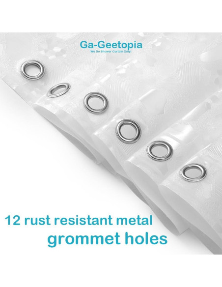 Cortina de Ducha Ga-Geetopia EVA Transparente 3D 180x180 cm