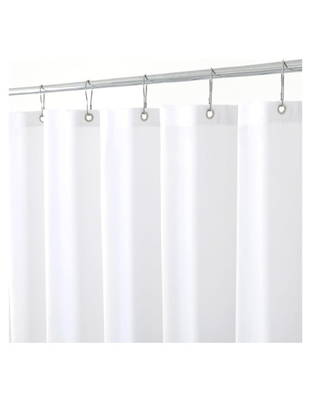 Cortina de Ducha de Tela Blanca Biscaynebay 182.88 cm x 182.88 cm