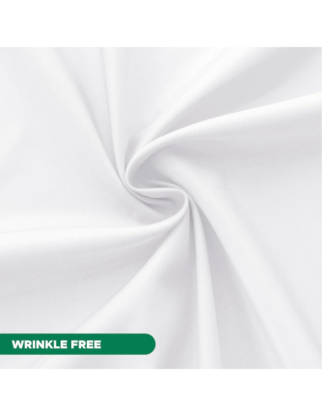 Cortina de Ducha de Tela Blanca Biscaynebay 182.88 cm x 182.88 cm