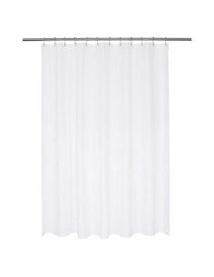 Cortina de Ducha N&Y HOME Nylon Blanca 182.88 x 182.88 cm