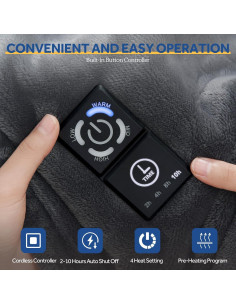 Manta Térmica Sealy 127x152 cm Reversible Franela Sherpa 2