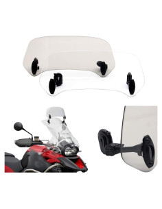 Parabrisas Ajustable Evomosa Clip-On para Motocicleta Gris