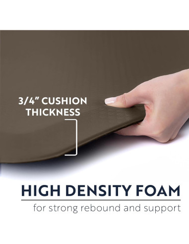 KANGAROO Alfombrilla Ergonómica Antifatiga 70x24 cm Capuchino