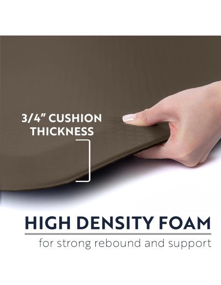 KANGAROO Alfombrilla Ergonómica Antifatiga 70x24 cm Capuchino