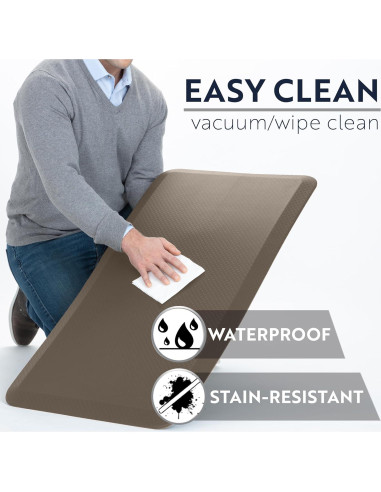 KANGAROO Alfombrilla Ergonómica Antifatiga 70x24 cm Capuchino