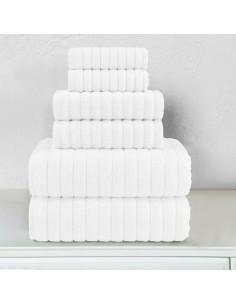 Conjunto de Toallas de Baño Elegant Comfort 6 Piezas Algodón Turco 2