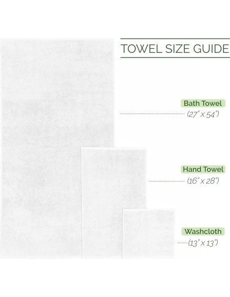 Conjunto de Toallas de Baño Elegant Comfort 6 Piezas Algodón Turco