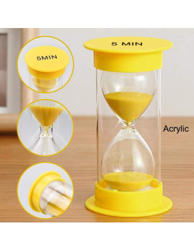 Temporizador de Arena EMDMAK Colorido 6 Piezas 1-15 Minutos