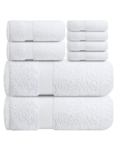 Conjunto de Toallas de Baño Infinitee Xclusives 8 Piezas Algodón