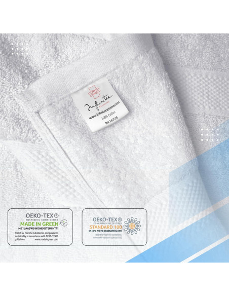 Conjunto de Toallas de Baño Infinitee Xclusives 8 Piezas Algodón