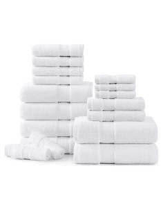 Juego de Toallas de Baño de Lujo LANE LINEN 18 Pzs Algodón 100%