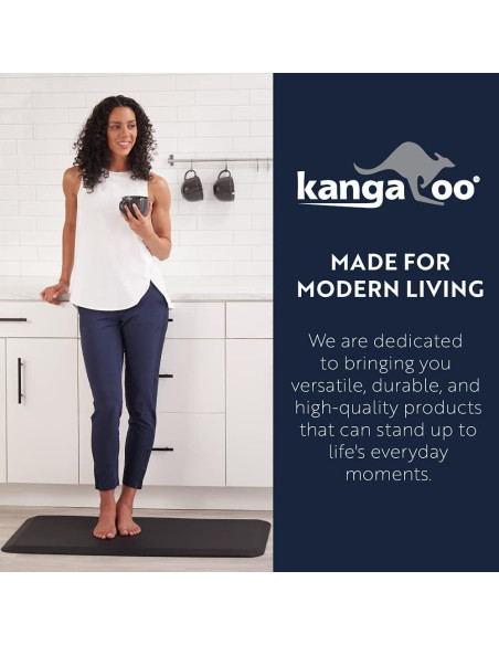 KANGAROO Alfombrilla Ergonómica Antifatiga 70x24 cm Capuchino