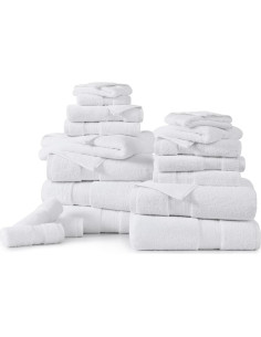Juego de Toallas de Baño de Lujo LANE LINEN 18 Pzs Algodón 100% 2