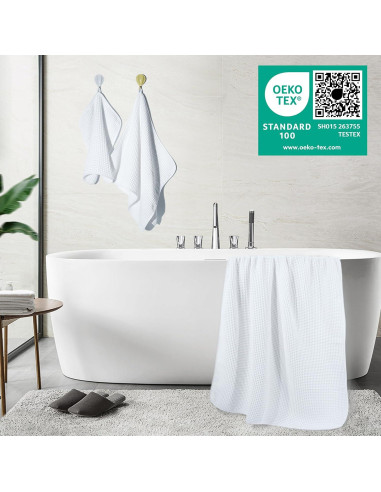 Conjunto de Toallas de Baño Microfibra POLYTE 6 Piezas 430 gsm