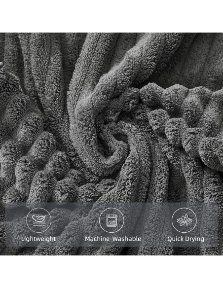 Juego de Toallas de Baño Extra Grande NALIVO 6 Piezas Gris