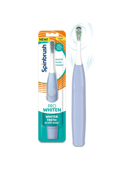Cepillo de Dientes Eléctrico Spinbrush PRO BLANQUEO Azul Claro