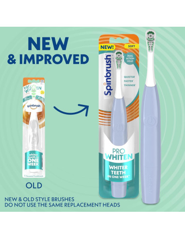 Cepillo de Dientes Eléctrico Spinbrush PRO BLANQUEO Azul Claro