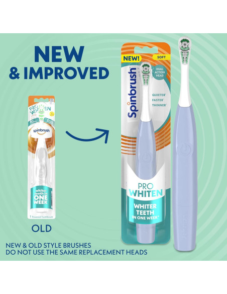 Cepillo de Dientes Eléctrico Spinbrush PRO BLANQUEO Azul Claro