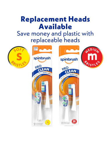 Cepillo de dientes eléctrico Spinbrush PRO CLEAN cerdas suaves