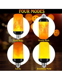 Bombillas LED de Llama Blueye E26 3W 4 Modos Decorativas 2