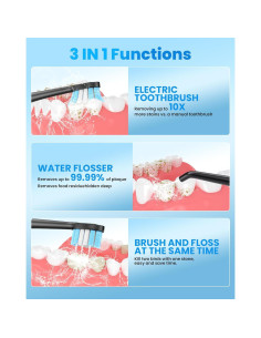 Cepillo de dientes eléctrico UNINGOPI YS1 con irrigador 3 en 1 2