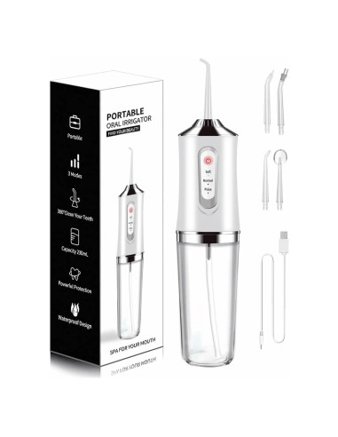 Irrigador Dental Inalámbrico Somall con 3 Modos y 4 Jets
