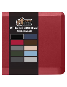 Alfombra Antifatiga Gorilla Grip 99x51 cm Roja Acolchada