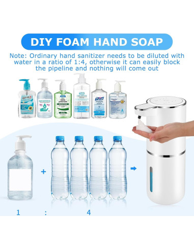 Paquete 2 Dispensadores Automáticos Jabón Espumoso VZZNN 760ml