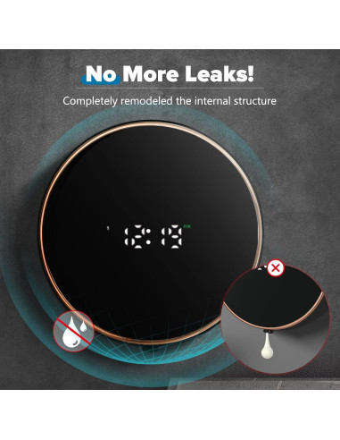 Dispensador Automático de Jabón Espuma Monstake 300ml Negro