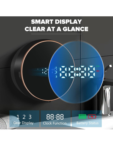 Dispensador Automático de Jabón Espuma Monstake 300ml Negro