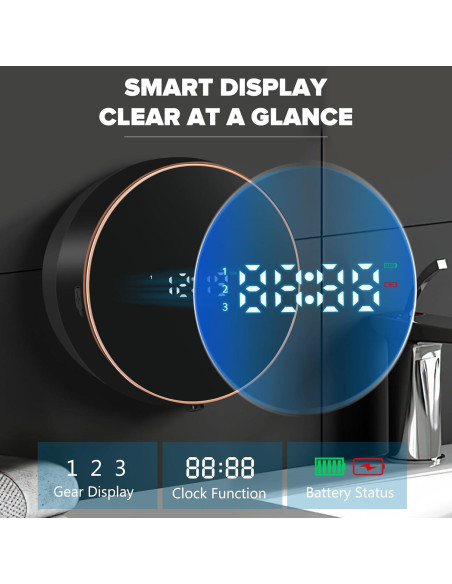 Dispensador Automático de Jabón Espuma Monstake 300ml Negro