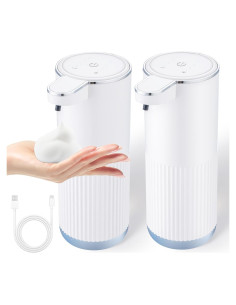 Paquete de 2 dispensadores automáticos de jabón XINKORA blanco
