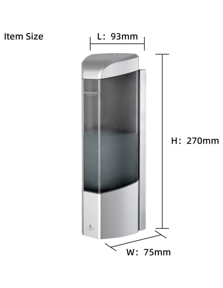 Dispensador Automático de Jabón Bosharon 700ml Sin Contacto Plata