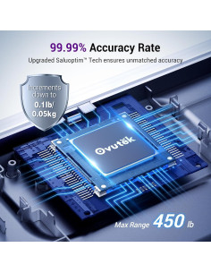 Báscula de baño digital Ovutek VWS530-KUS 204kg LED grande 2