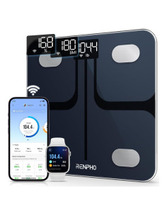 Escala Digital Inteligente RENPHO Wi-Fi Bluetooth 13 Métricas