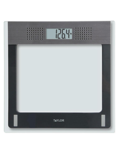 Báscula de Baño Electrónica Hablante Taylor 200 Kg Vidrio