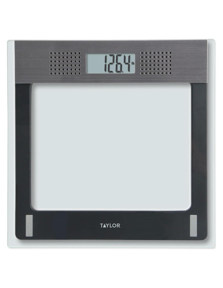 Báscula de Baño Electrónica Hablante Taylor 200 Kg Vidrio