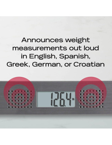 Báscula de Baño Electrónica Hablante Taylor 200 Kg Vidrio