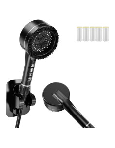 Cabezal de Ducha de Mano QKOQKO con Manguera 152.4 cm 4 Modos