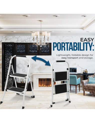 Escalera Simpli-Magic 2 Peldaños Antideslizante 150 kg