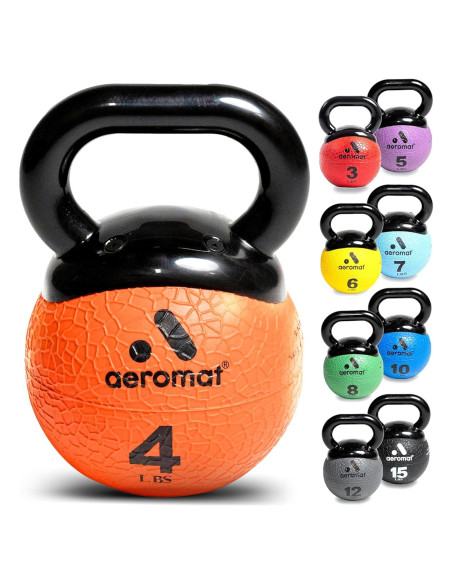 Kettlebell Mini Elite Aeromat 1.81 kg con Mango Ergonómico