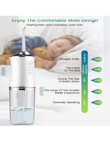 Irrigador Dental Inalámbrico Sucre Mist 3 Modos IPX7 220ML