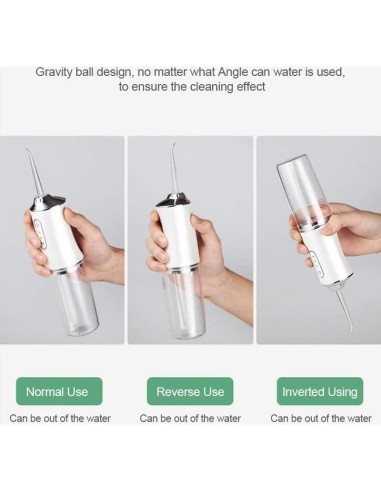 Irrigador Dental Inalámbrico Sucre Mist 3 Modos IPX7 220ML