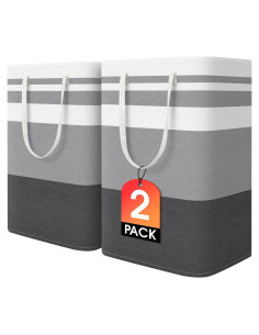 Cestas de Ropa Plegables HomeHacks 75L Impermeables 2 Piezas