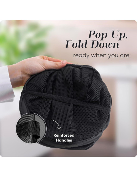 Cesta de lavandería plegable Handy Laundry 2 compartimentos 166L