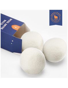 Bolas de Secado de Lana Orgánica Softkomfyy 3 Paquete XL 2